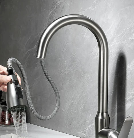 Pull-Out Sprayer Kitchen Faucet for Convenient Sink Access
