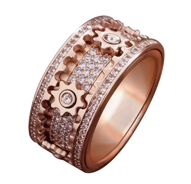 Stainless Steel Gear Ring with Rotary Gear Mechanism
