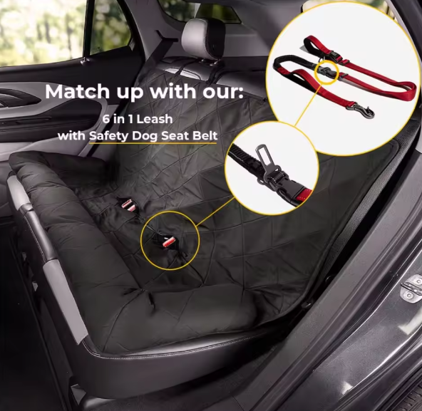 Waterproof and Scratch-Resistant Dog Lounge for Back Seat