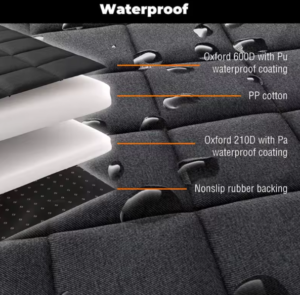 Waterproof and Scratch-Resistant Dog Lounge for Back Seat
