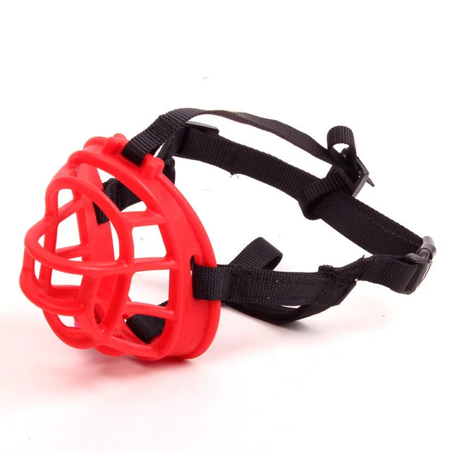 Silicone Dog Muzzle for Bark Control and Bite Prevention, Adjustable Fit