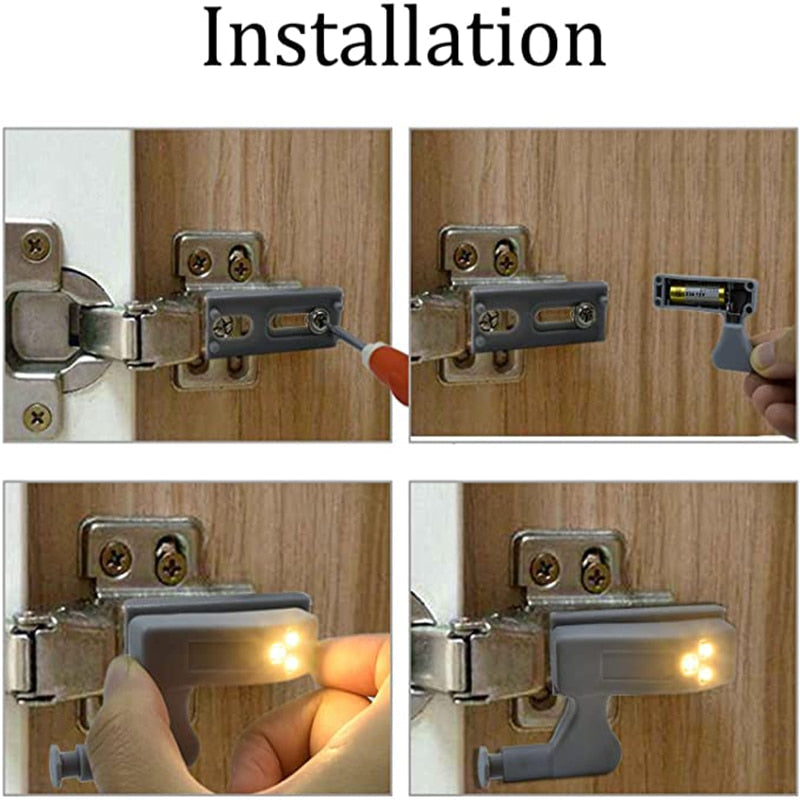 Illuminate your cabinets automatically with ease.