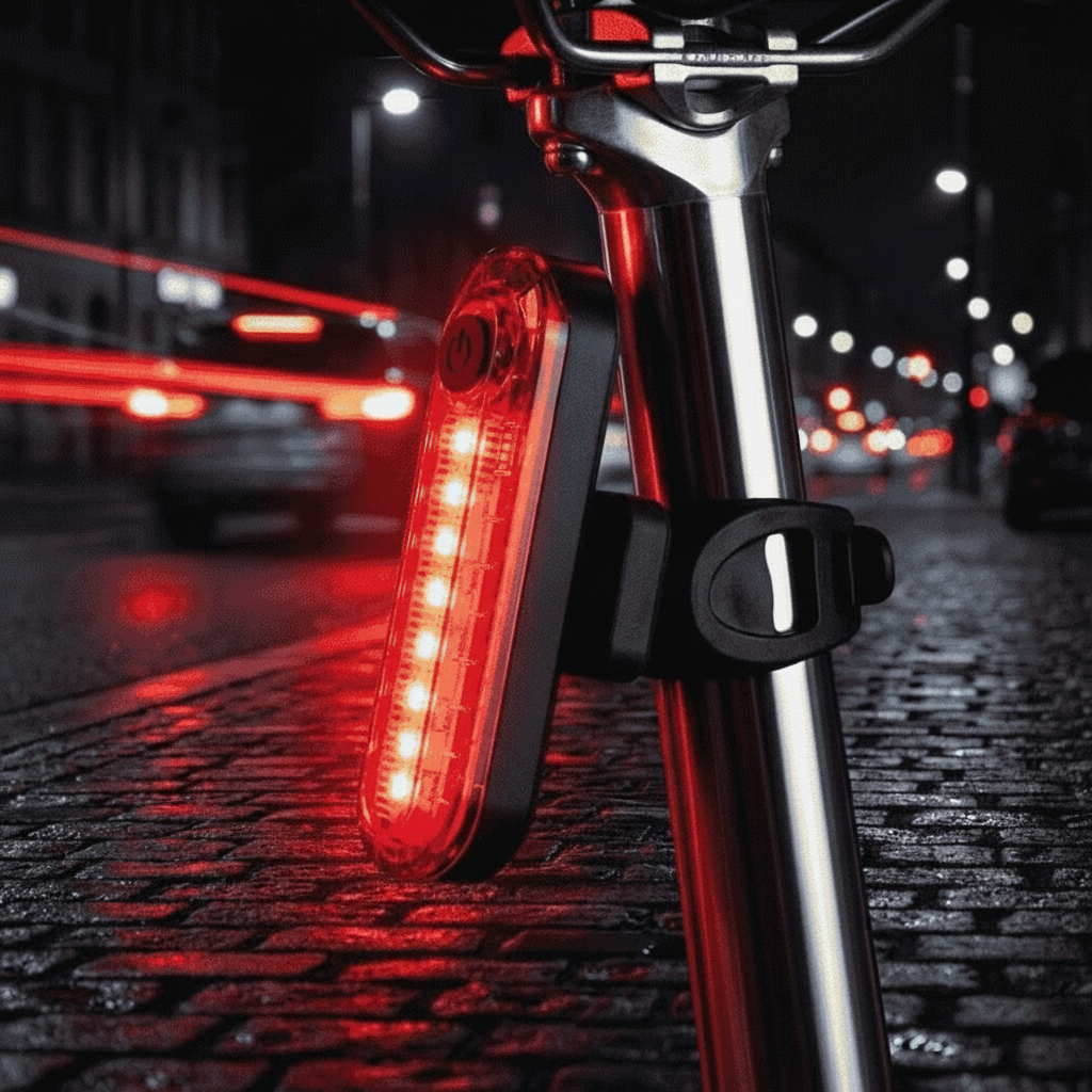 USB Rechargeable Bicycle Rear Light for Enhanced Visibility