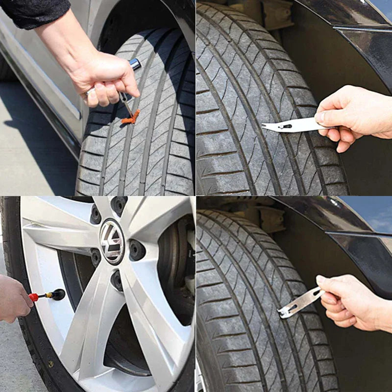 Vehicle Tire Repair Kit for Cars and Motorcycles