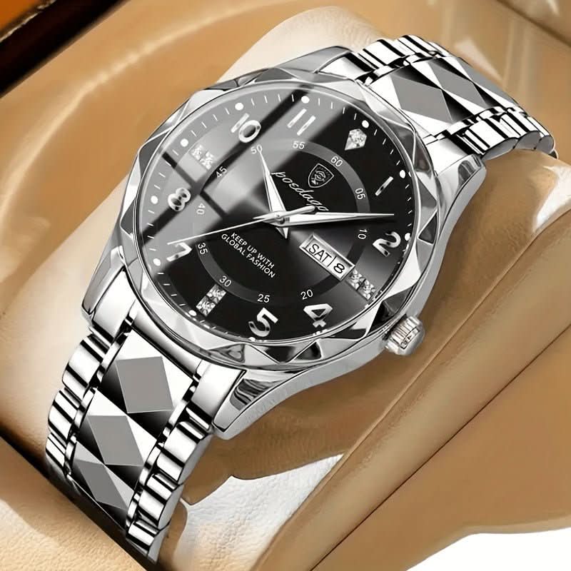 Water Resistant Sports Watch for Men with Chronograph and Alarm Functions
