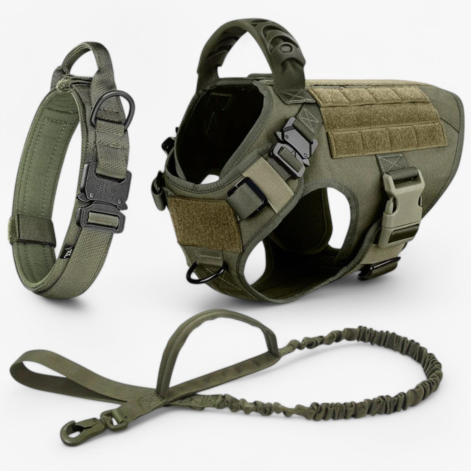 Tactical Training Vest for Dogs with Quick Release Military-Grade Harness