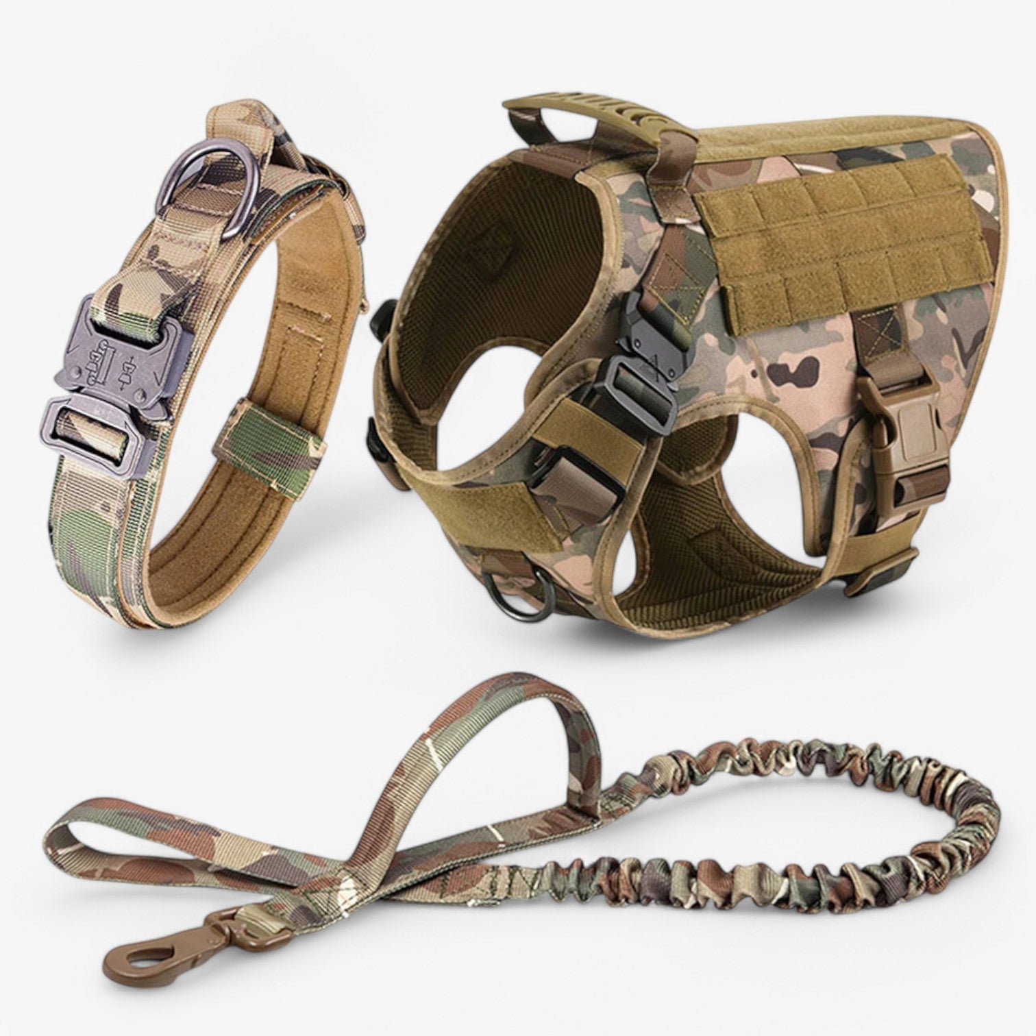 Tactical Training Vest for Dogs with Quick Release Military-Grade Harness