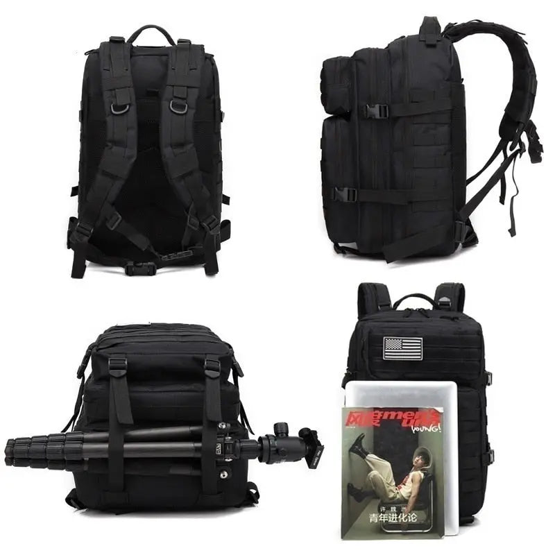 50-Liter Tactical Backpack for Outdoor Activities and Travel