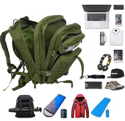 50-Liter Tactical Backpack for Outdoor Activities and Travel