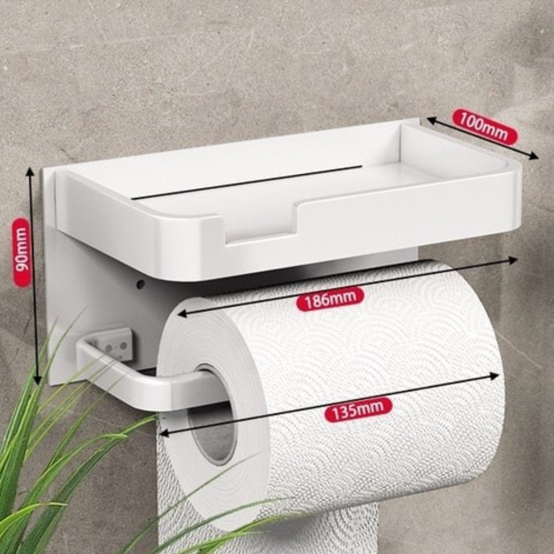 Toilet Paper Rack | Wall Mounted | Metal Dispenser | BathLine