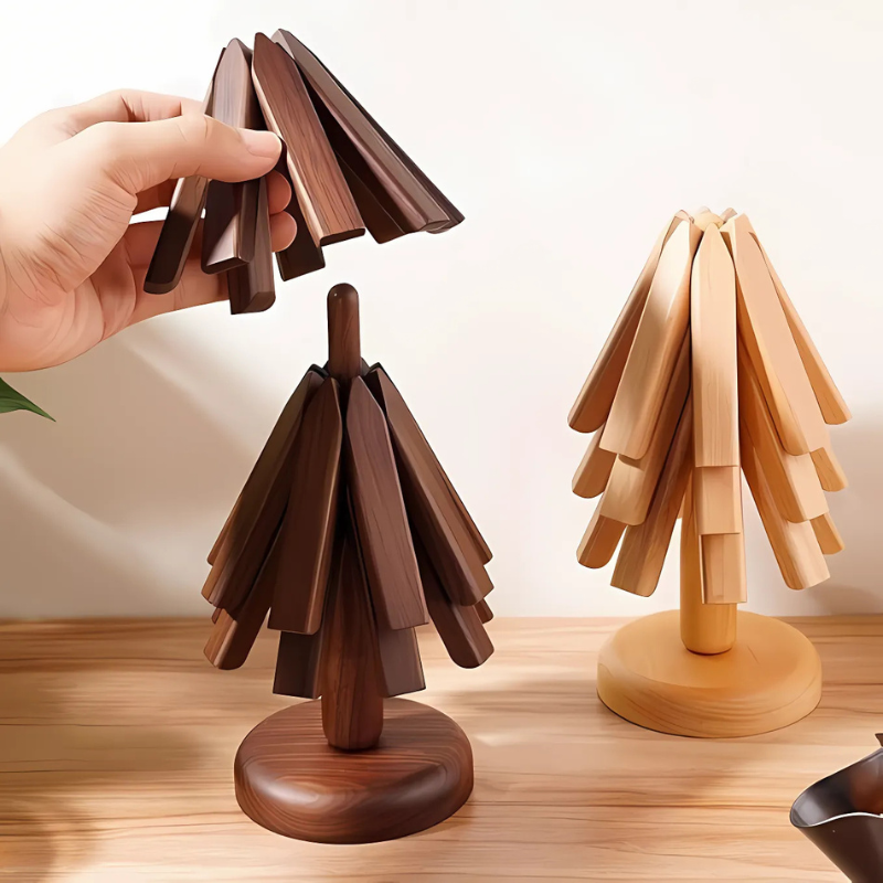 Foldable Wooden Pot Holder