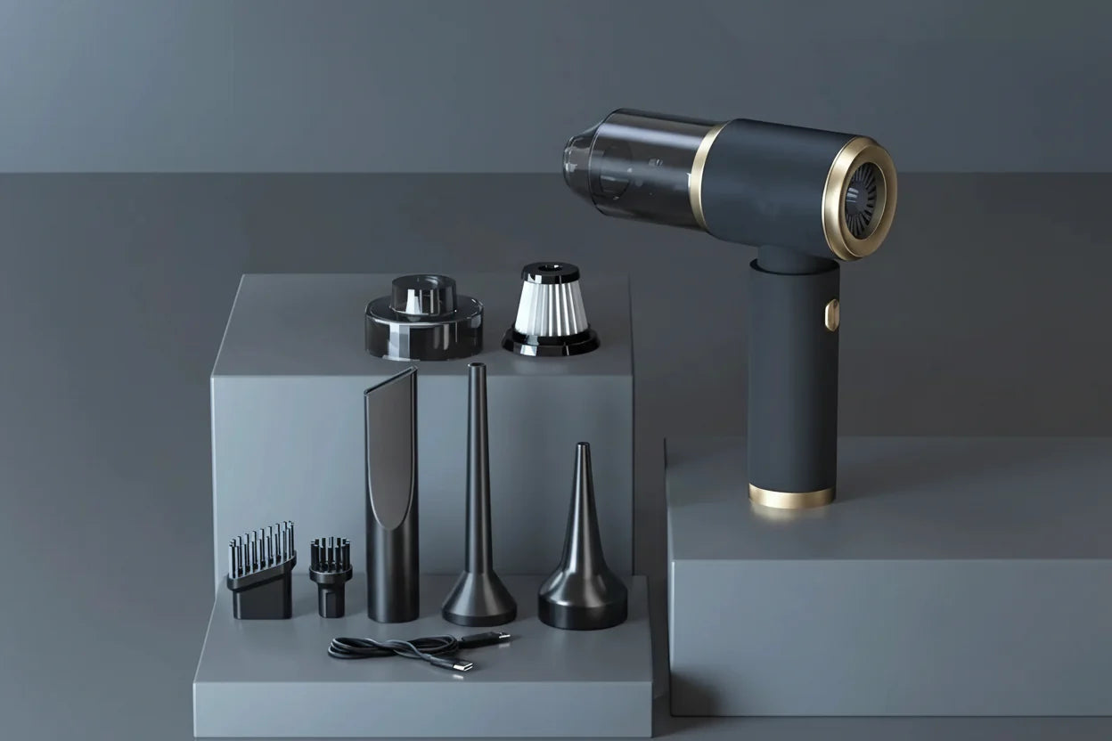 Compact Cordless Vacuum and Blower for Cars, Desks, and Small Areas