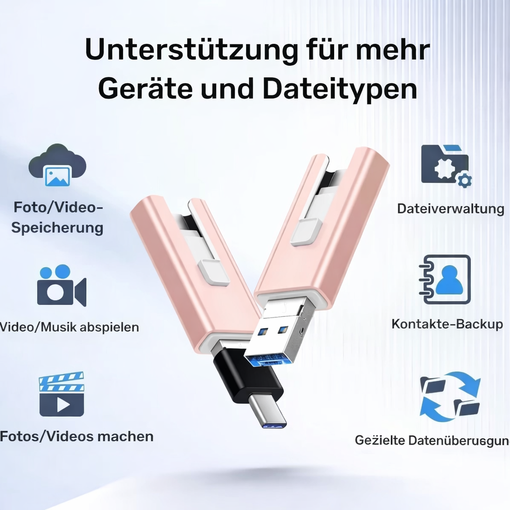 USB Drive | Additional Storage | Multi-Port File Transfer | SnapStick