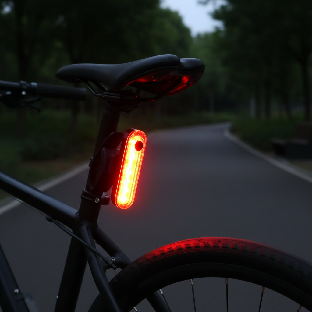 USB Rechargeable Bicycle Rear Light for Enhanced Visibility