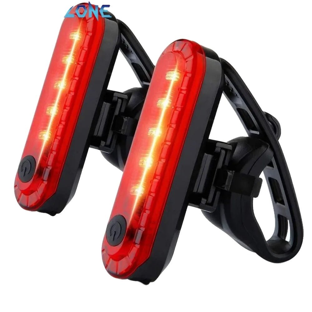 USB Rechargeable Bicycle Rear Light for Enhanced Visibility