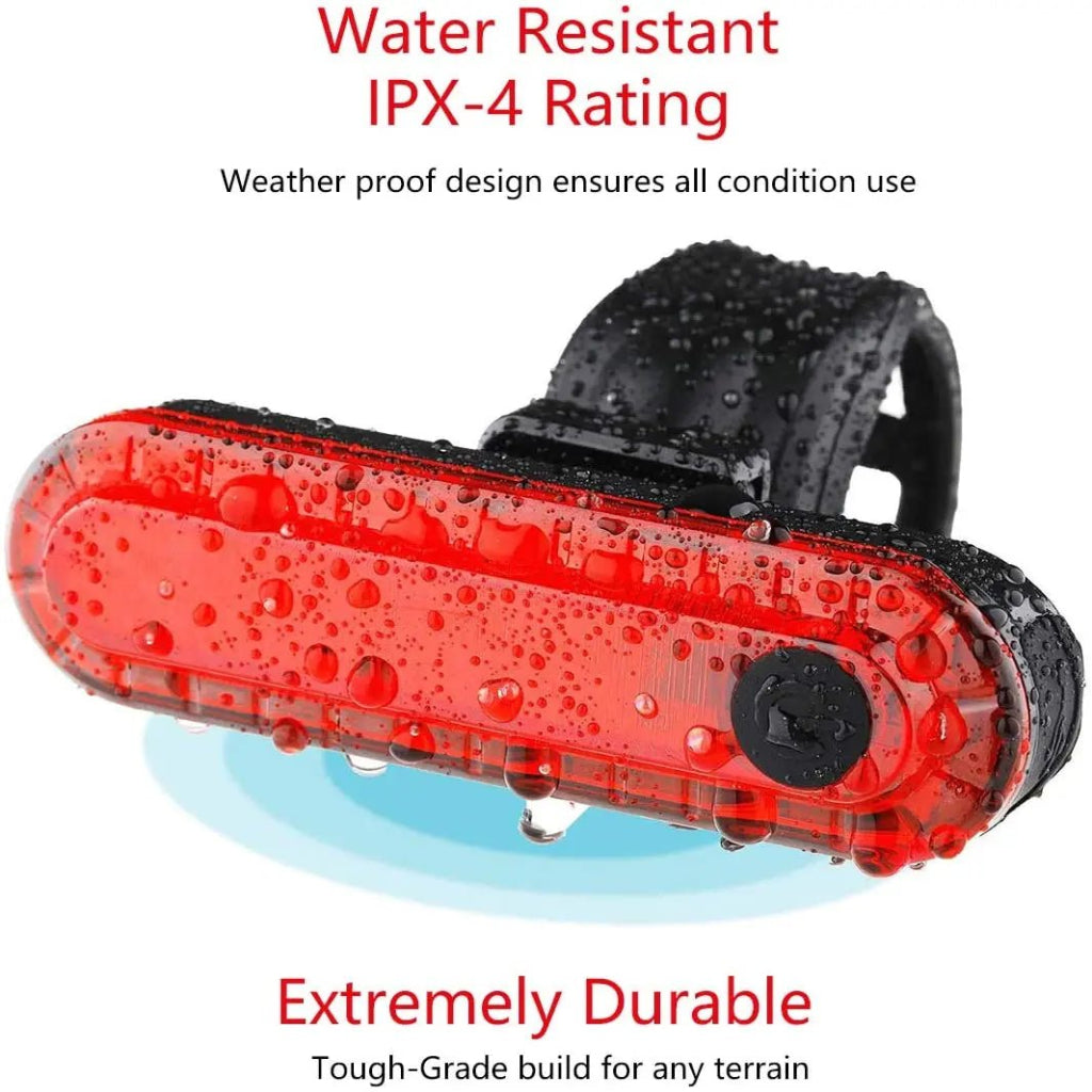 USB Rechargeable Bicycle Rear Light for Enhanced Visibility