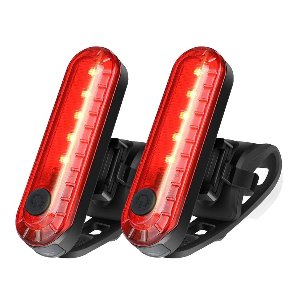 USB Rechargeable Bicycle Rear Light for Enhanced Visibility