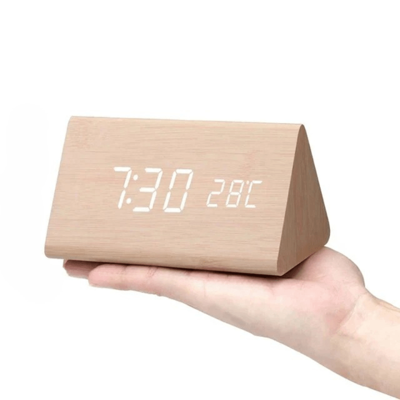 Voice-Activated LED Clock for Any Room - LumaWood Design