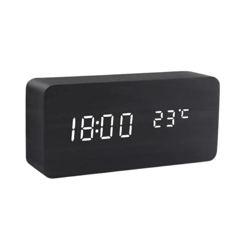 Voice-Activated LED Clock for Any Room - LumaWood Design