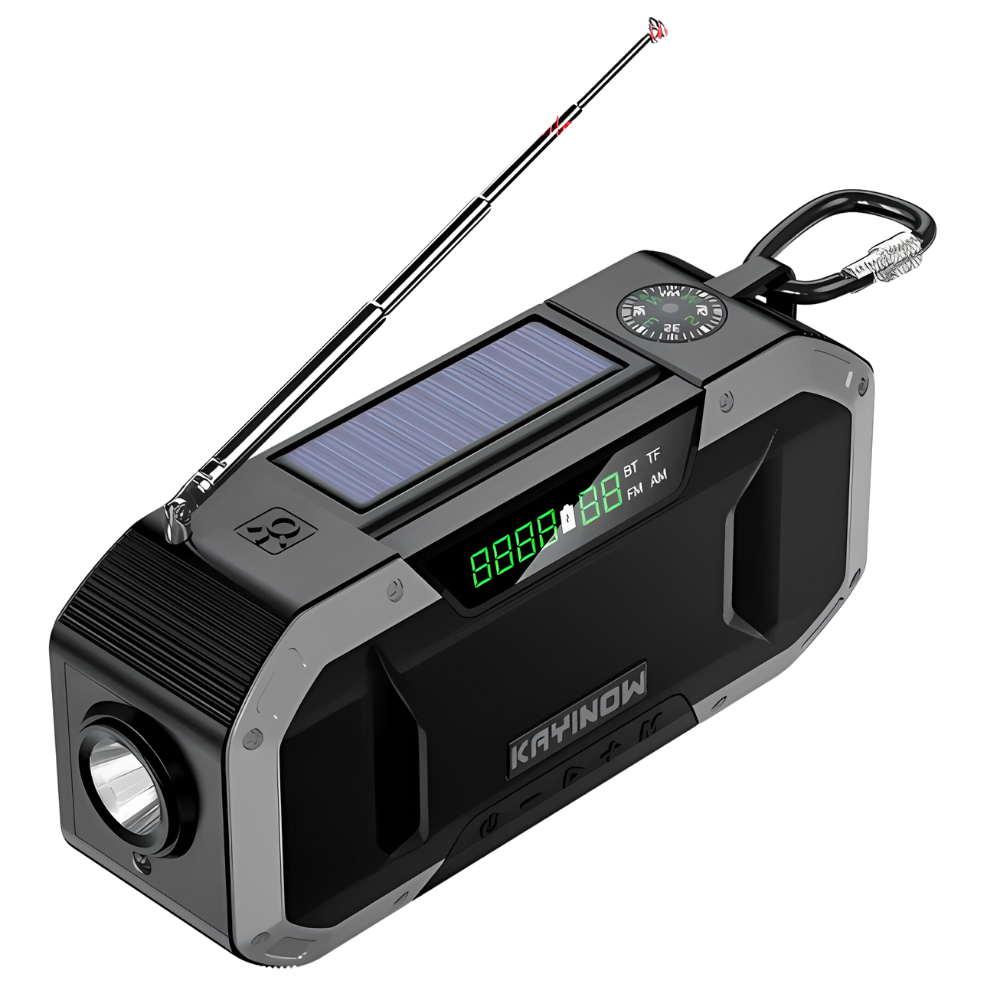 Multi-Function Safety Radio for Outdoor Use – Extended Battery Emergency Radio