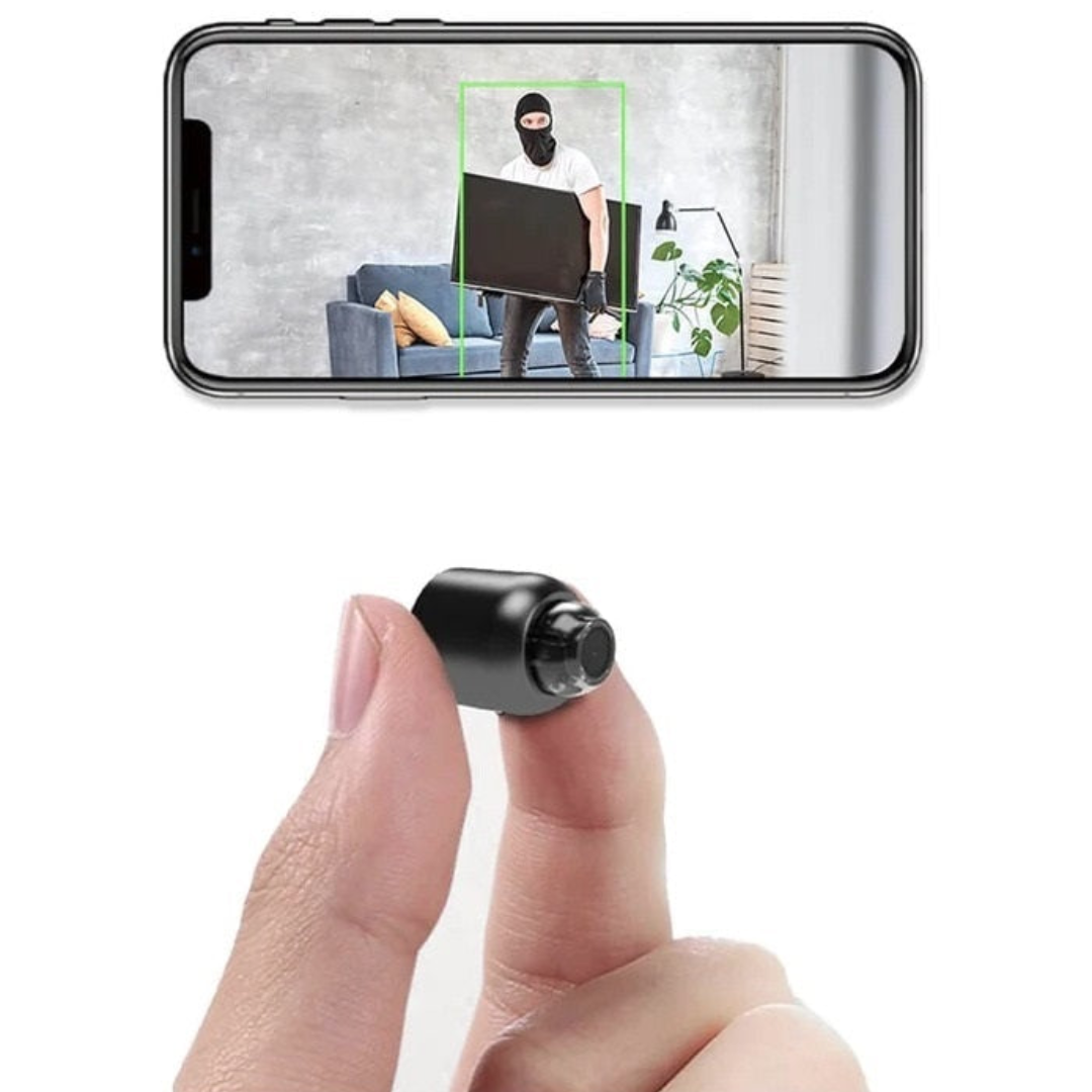 1080P Mini WiFi Cameras - Dual Pack with 140-Degree Wide Angle, Night Vision & Motion Detection