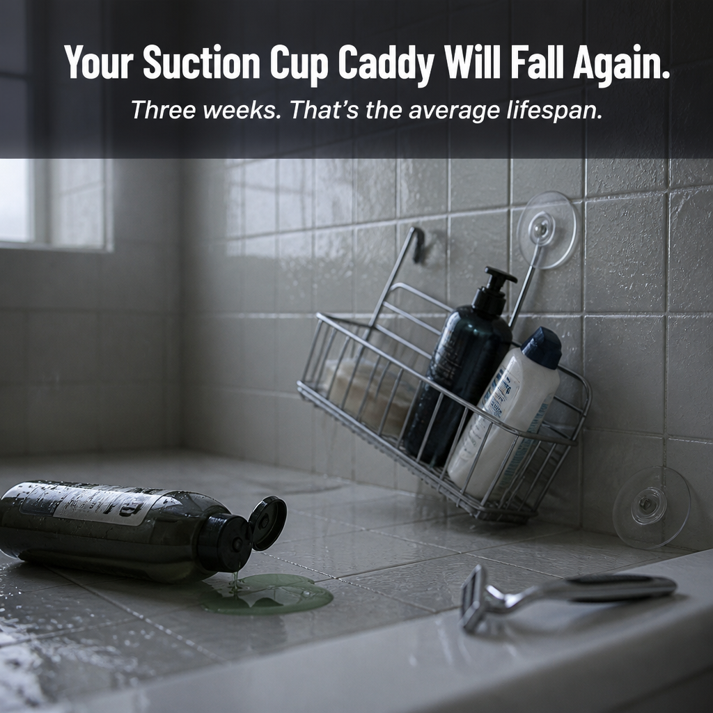 AquaNest™ — Clip One Adjustable Tray Onto Your Shower Pipe, No Drilling