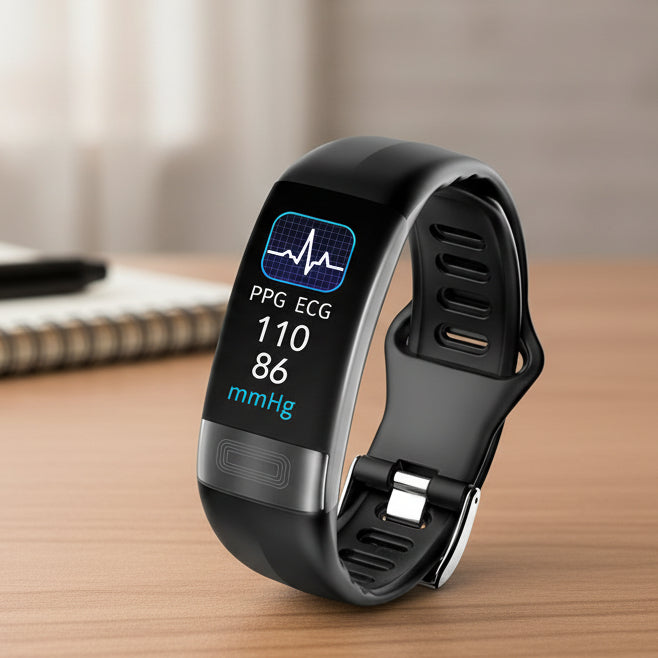 Smartwatch Featuring ECG, Blood Pressure Tracking, and Sleep Analysis