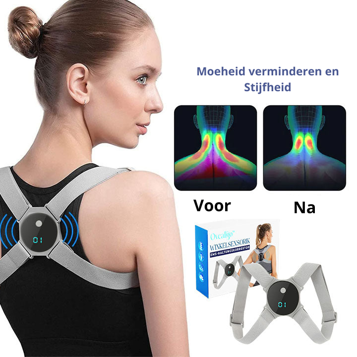 Wearable Upper Back Support Device – EMS Posture Trainer for Daily Use