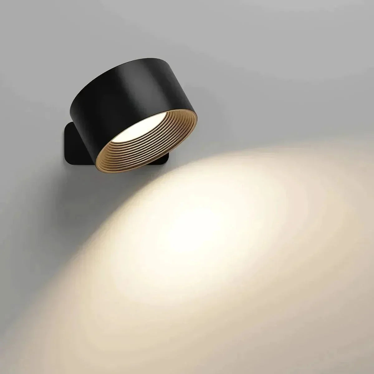 Wireless Wall Lamp with 360-Degree Rotation, USB Rechargeable, 3 Brightness Settings