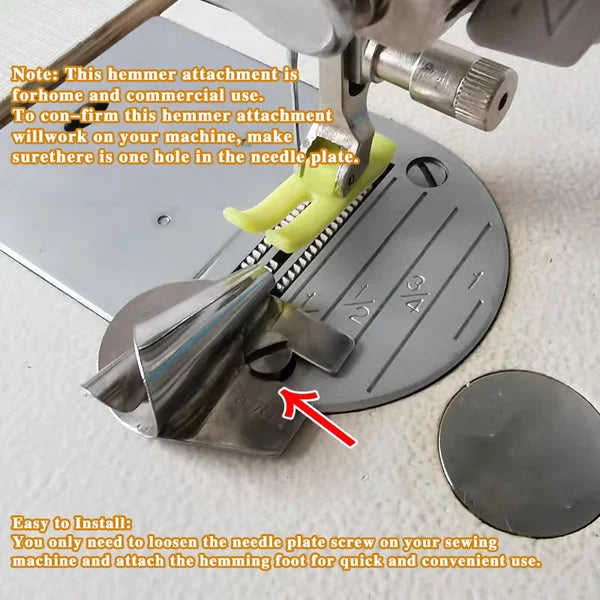 8-Piece Set of Spiral Sewing Foot Attachments