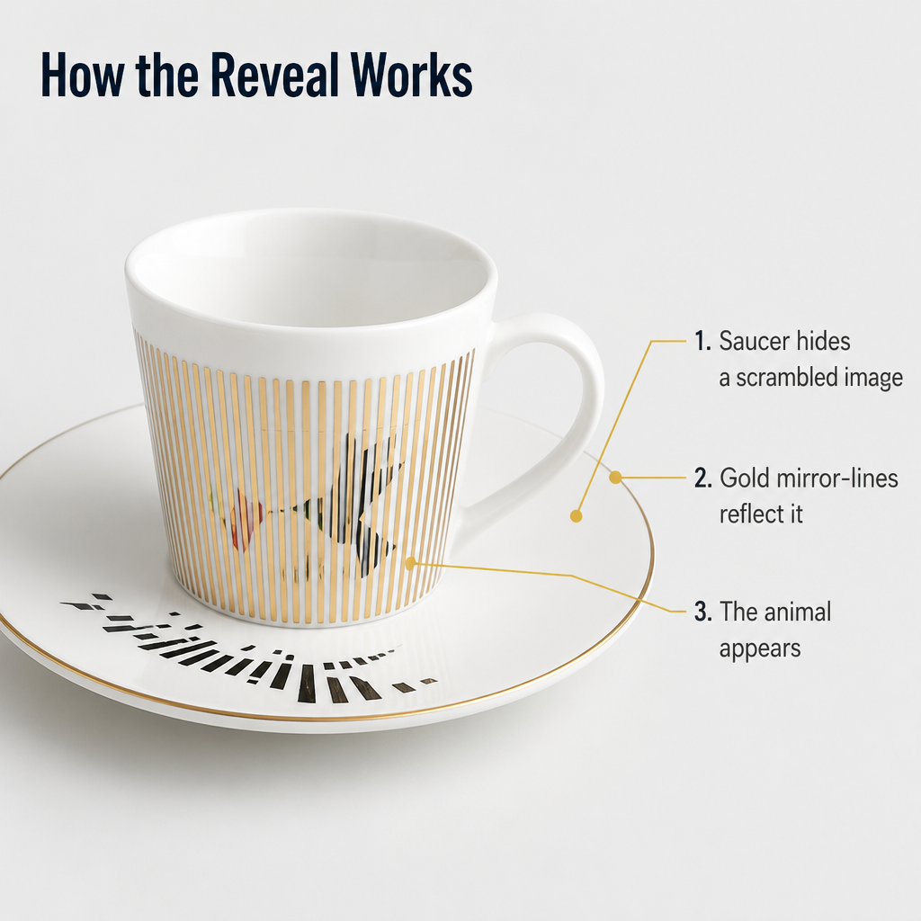 LumoraStream™ — Watch a Hidden Animal Appear the Moment Cup Meets Saucer