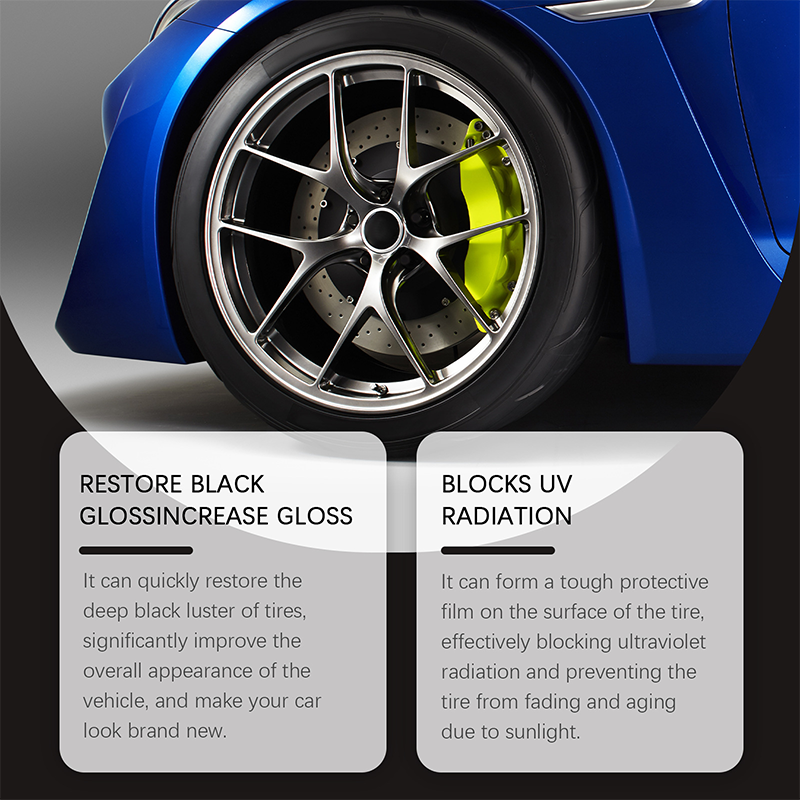 Tire Wax for Deep Black Shine and UV Protection
