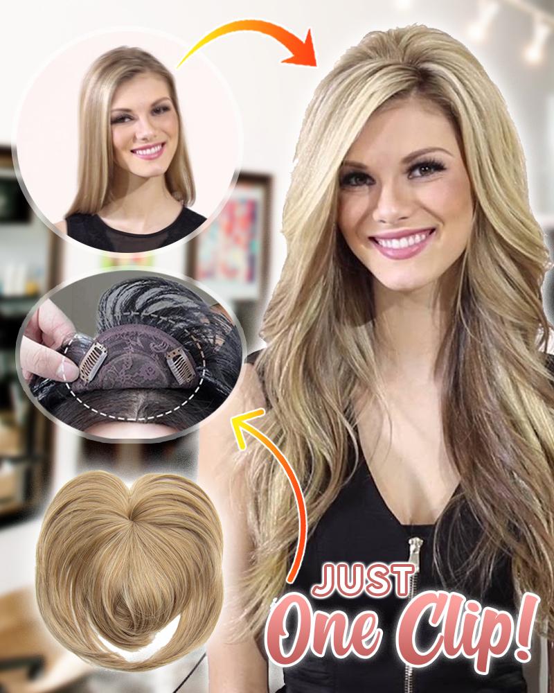 SilkaMane™ Hair Topper Clip — Instantly Restore Confidence with Natural, Fuller Hair That Moves with You