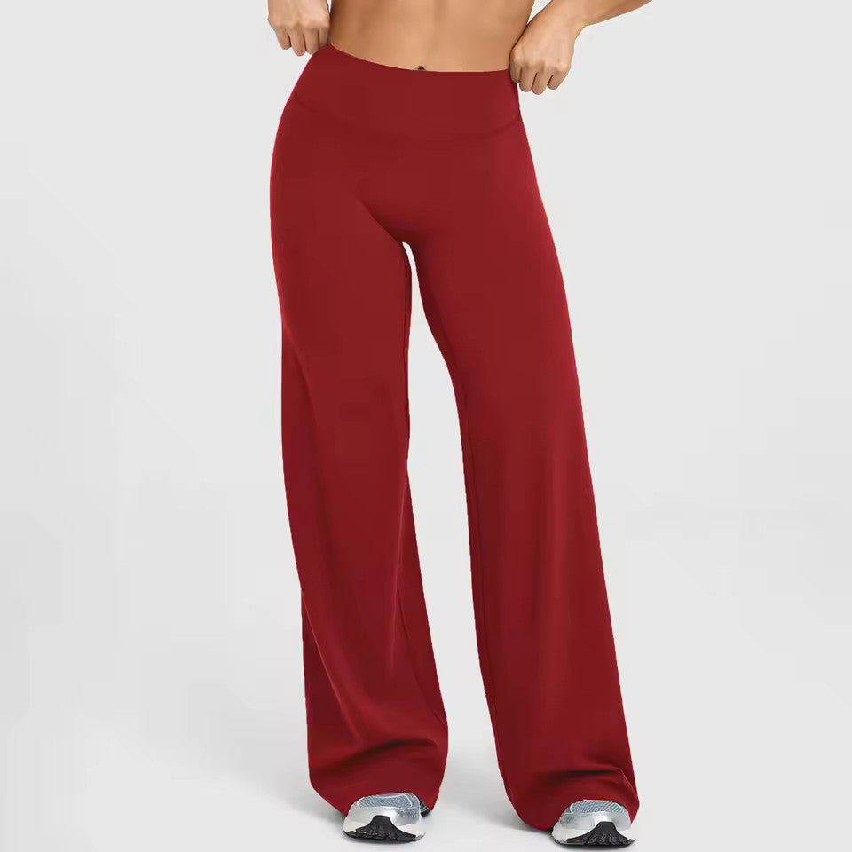 VestaLoom™ – Buttery-Soft High-Waist Wide-Leg Flare Yoga Pants