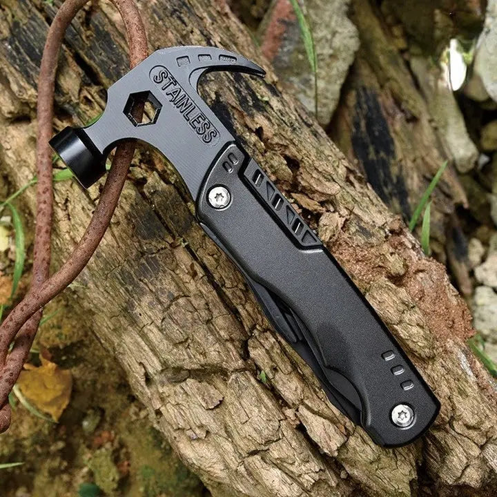 7-in-1 Multipurpose Hammer | Portable for Travel | Seven Capabilities | FixForge