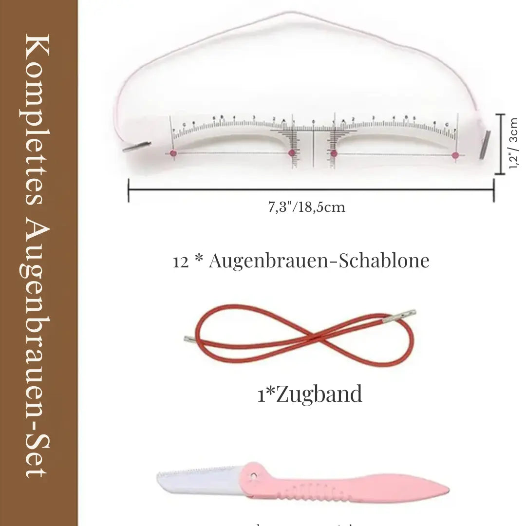 ArchAura™ Brow Stencil Set — Effortless Precision for Perfectly Framed, Confidence-Boosting Brows Every Day