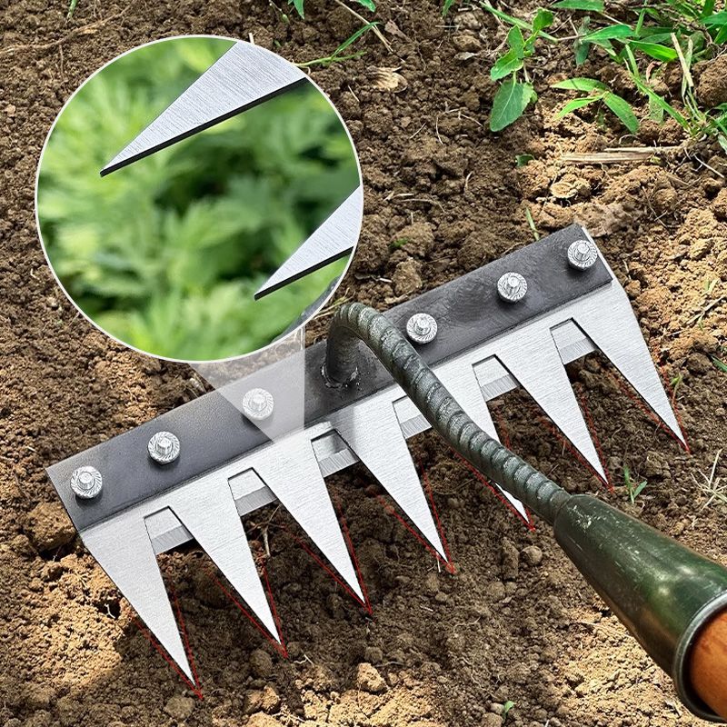 Carbon Steel Garden Weeding Rake
