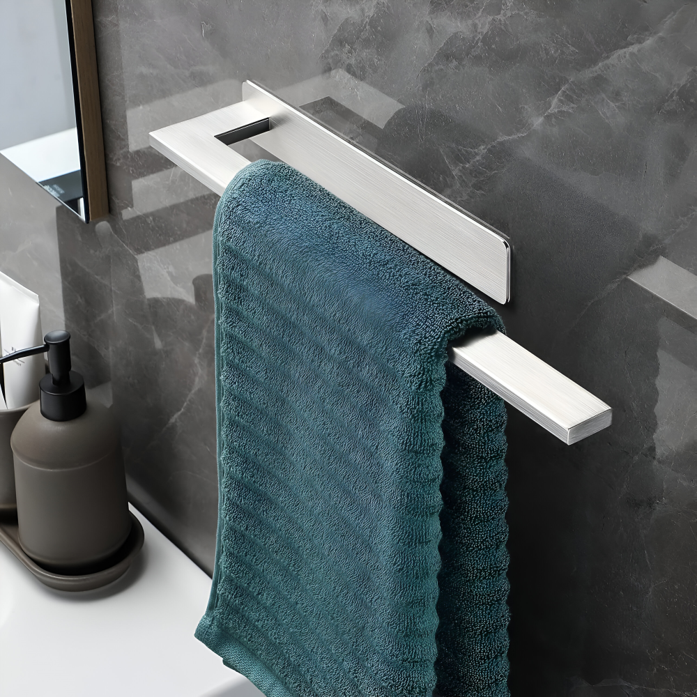 Towel Rack | Adhesive Wall-Mounted | Stainless Steel Water-Resistant | BathLine