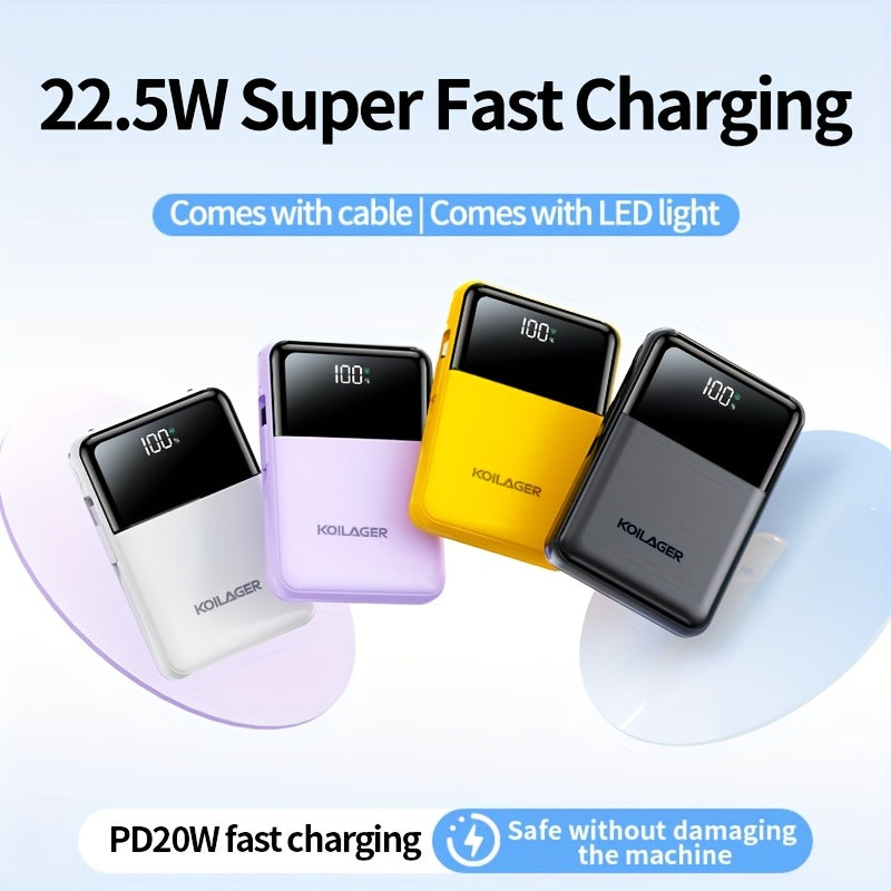 Mini Power Bank 10000mAh with Display