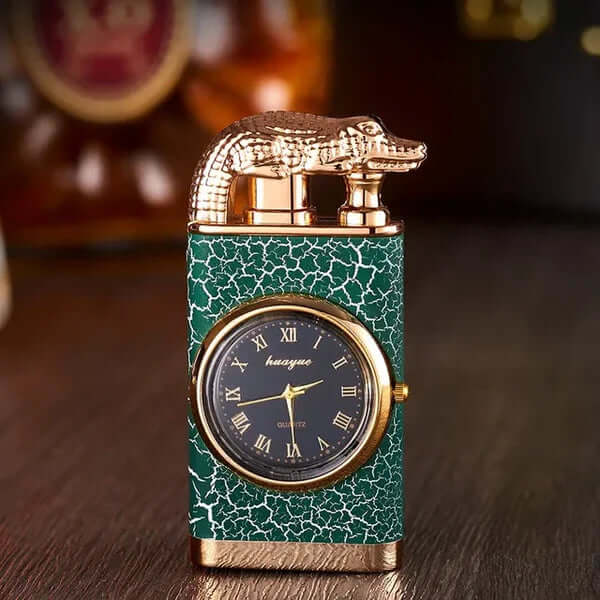 PyraLux™ Croc Flame — Ignite Your Legacy with Time and Power in Hand