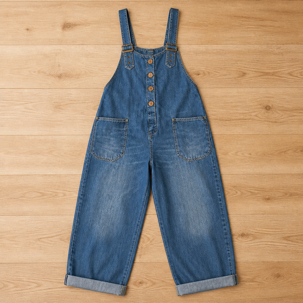 VieraFlex™ Relaxed Denim Jumpsuit — Feel Unstoppable Comfort and Effortless Confidence All Day Long