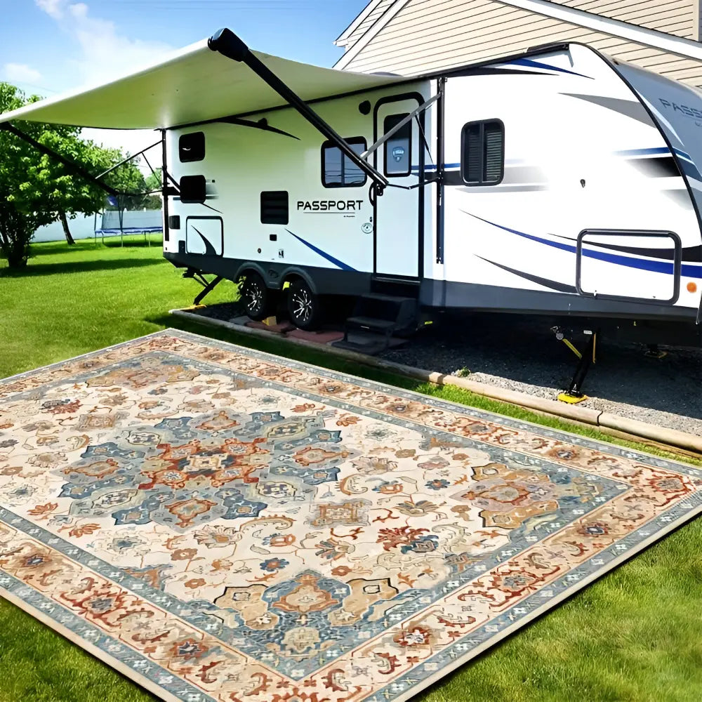 Outdoor Area Rug | Non-Slip PVC Base | Nordic Design | FjordFloor