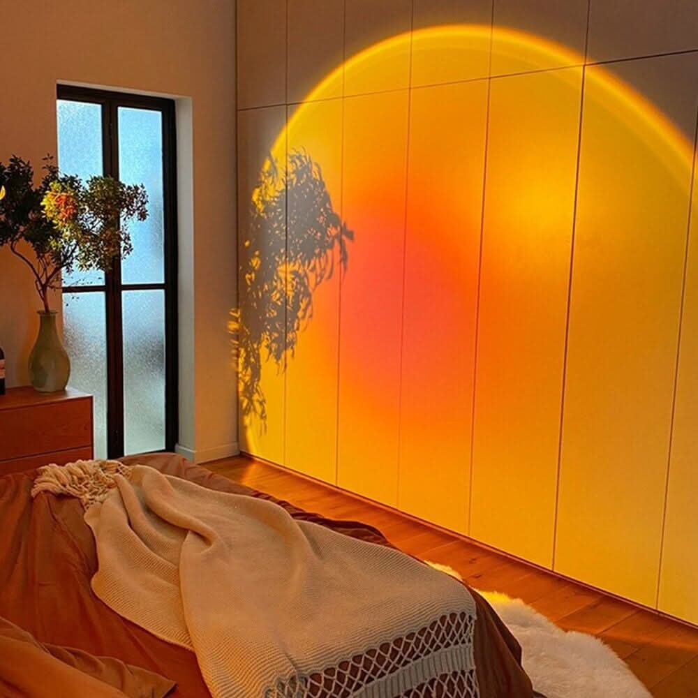 Sunset Glow Projection Lamp – 16 Color Options, 180° Swiveling Head