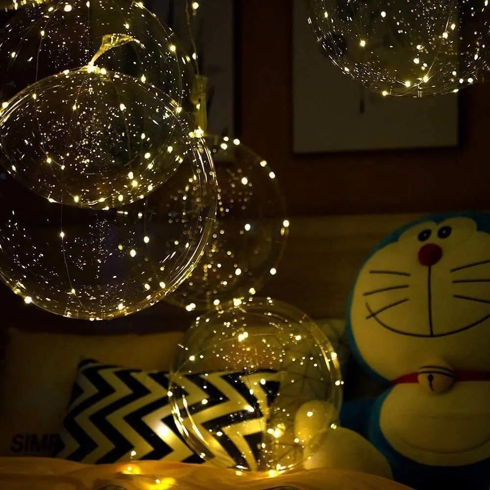 Balloon Set with 10 Pieces | Warm White Glow Ambience | Battery Powered | LumiGlobe