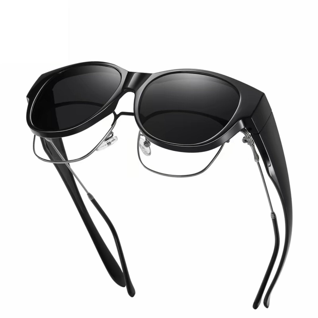 Oversized Cat-Eye Sunglasses with UV400 Polarized Lenses