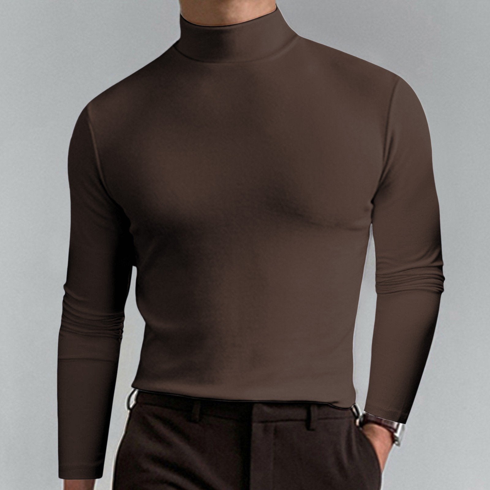 Marsilio™ – Slim-Fit Sculpting Mock Turtleneck for Men
