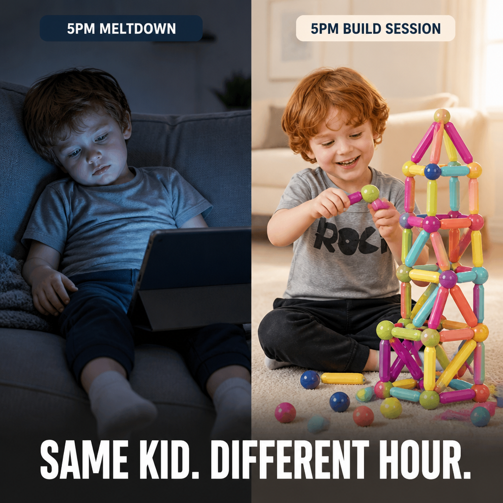 BrillioBlocks™ — Swap Screen Meltdowns for Two-Hour Magnetic Building Sessions