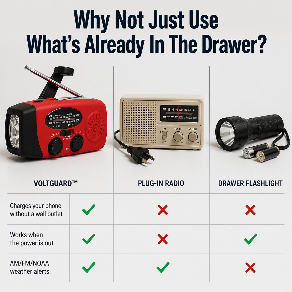 VoltGuard™ — Crank, Light, And Charge Your Way Through The Next Blackout