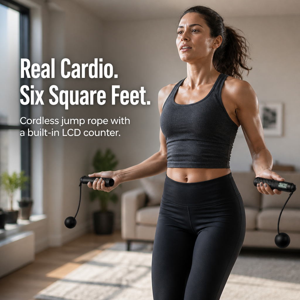 PulseRope™ — Get Real Jump-Rope Cardio Without Whipping Your Shins