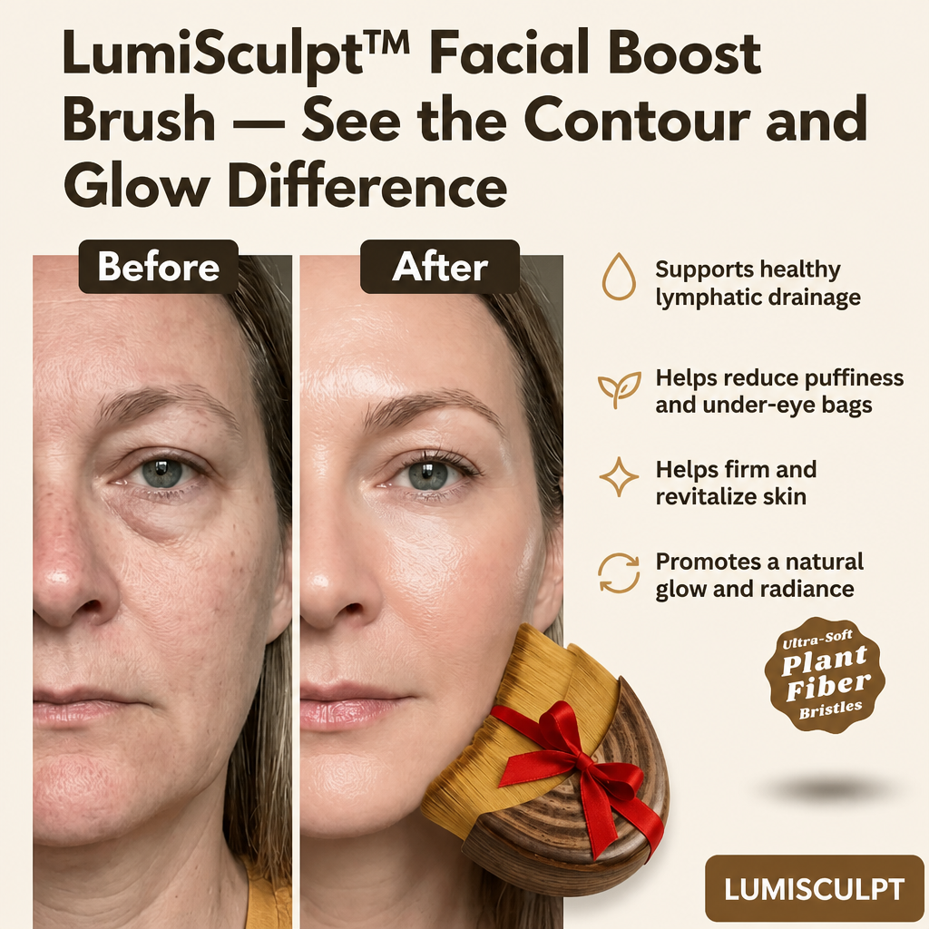 LumiSculpt™ Facial Boost Brush — Unleash Your Skin’s Natural Glow and Slim, Sculpted Contours Every Day